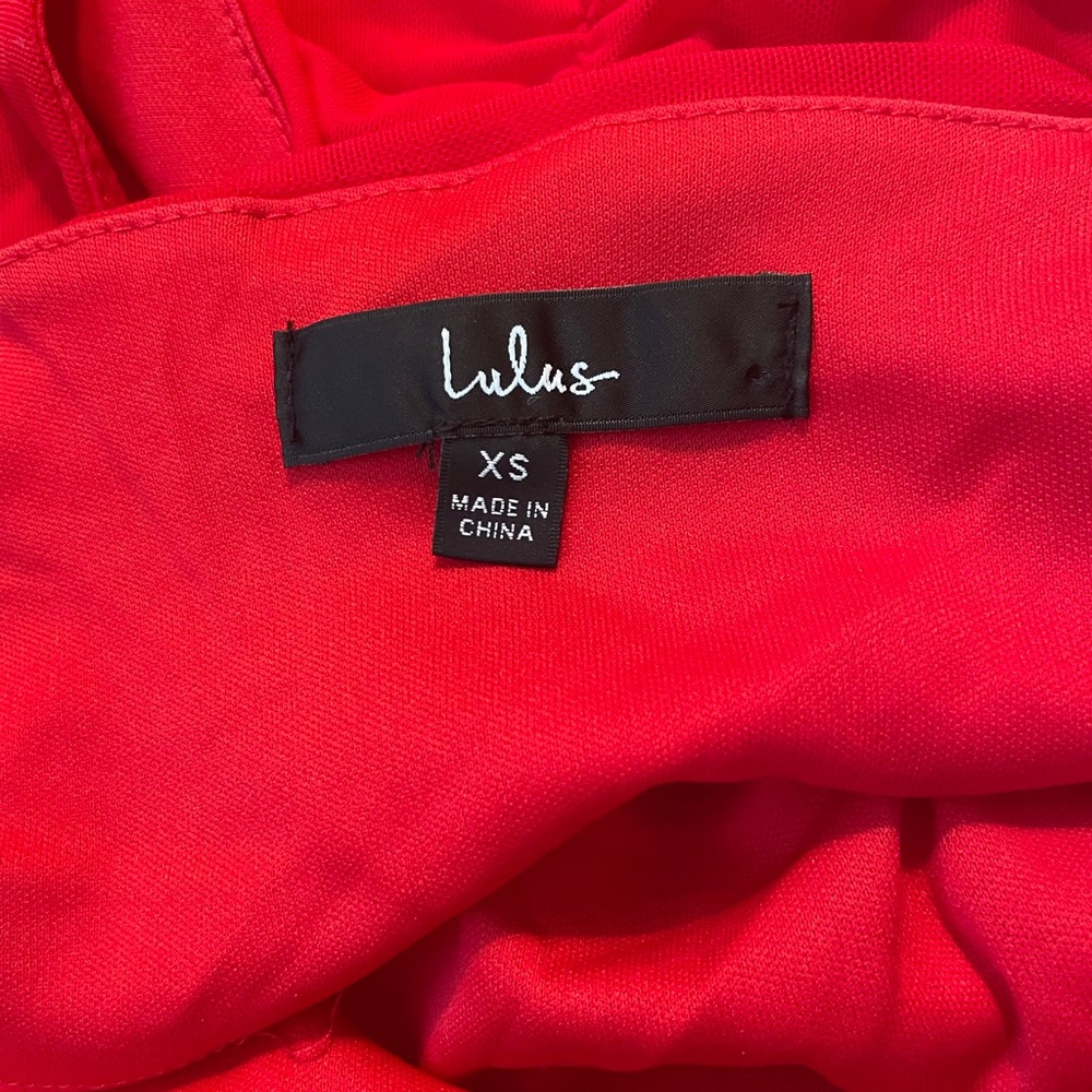 Red Lulus Cocktail Dress - Picture 2 of 5